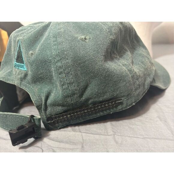 Nike Running Hat Green Zipper Strap Nike Cap - Picture 7 of 8